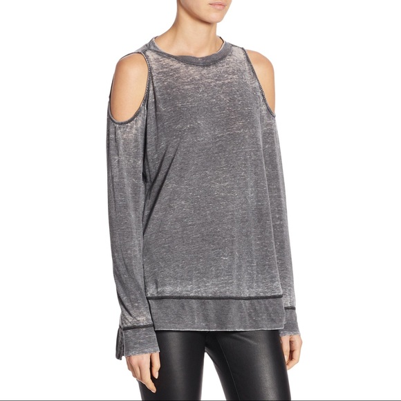 alice & olivia Cold Shoulder Sweatshirt (M) NWT - Picture 4 of 8